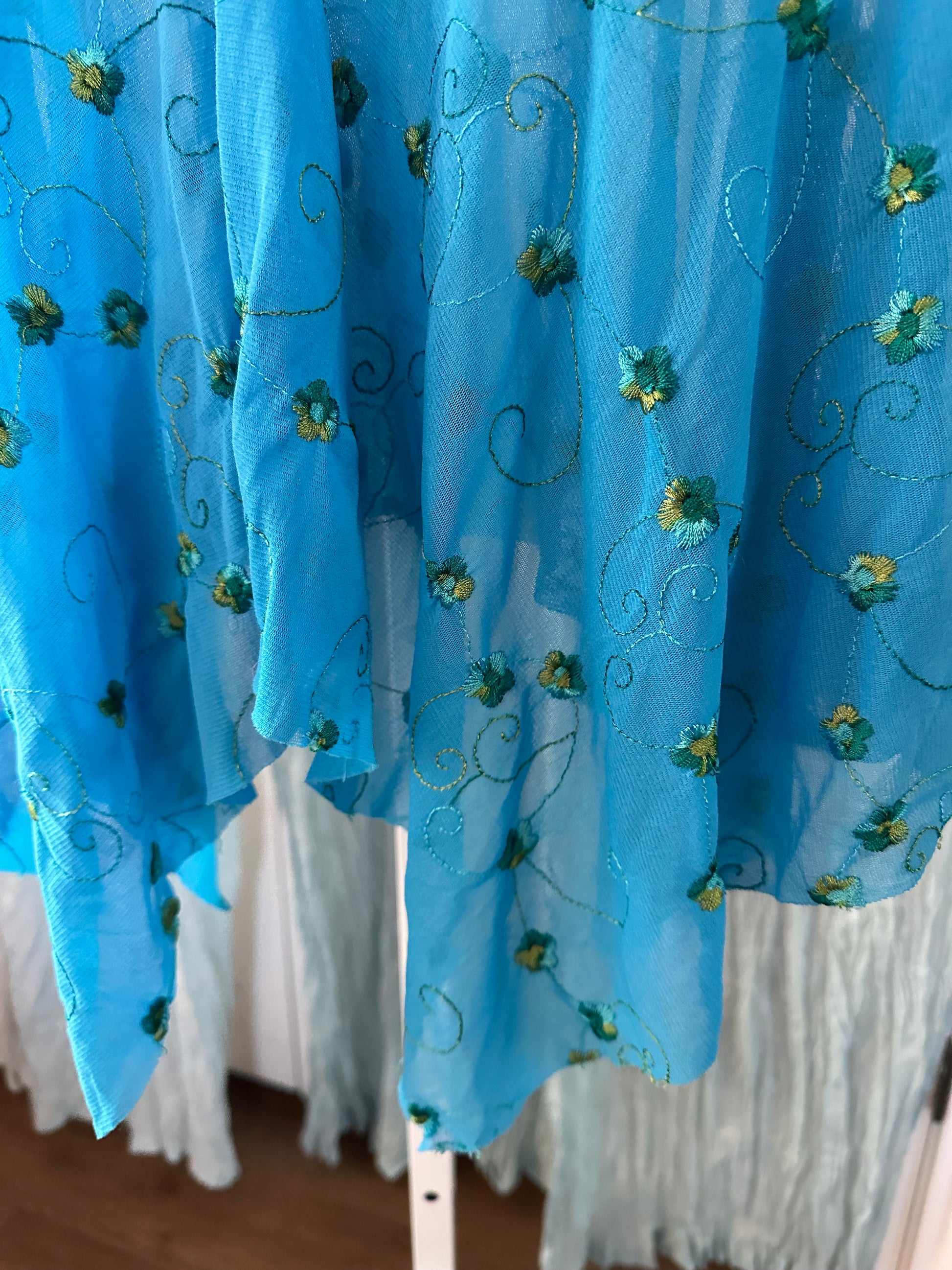 Victoria's Secret Green and Blue Floral Camisole