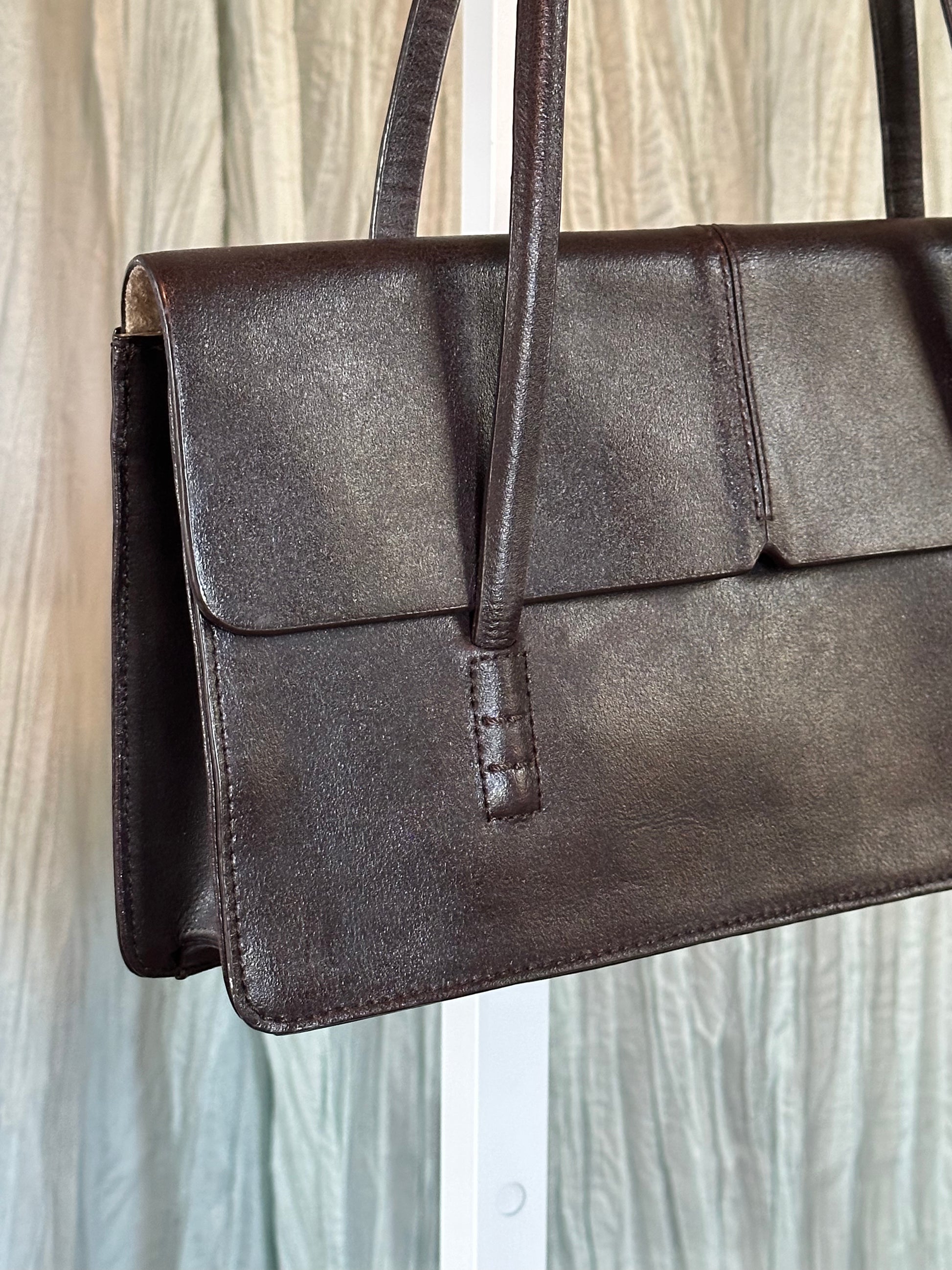 Vintage Brown Leather Purse