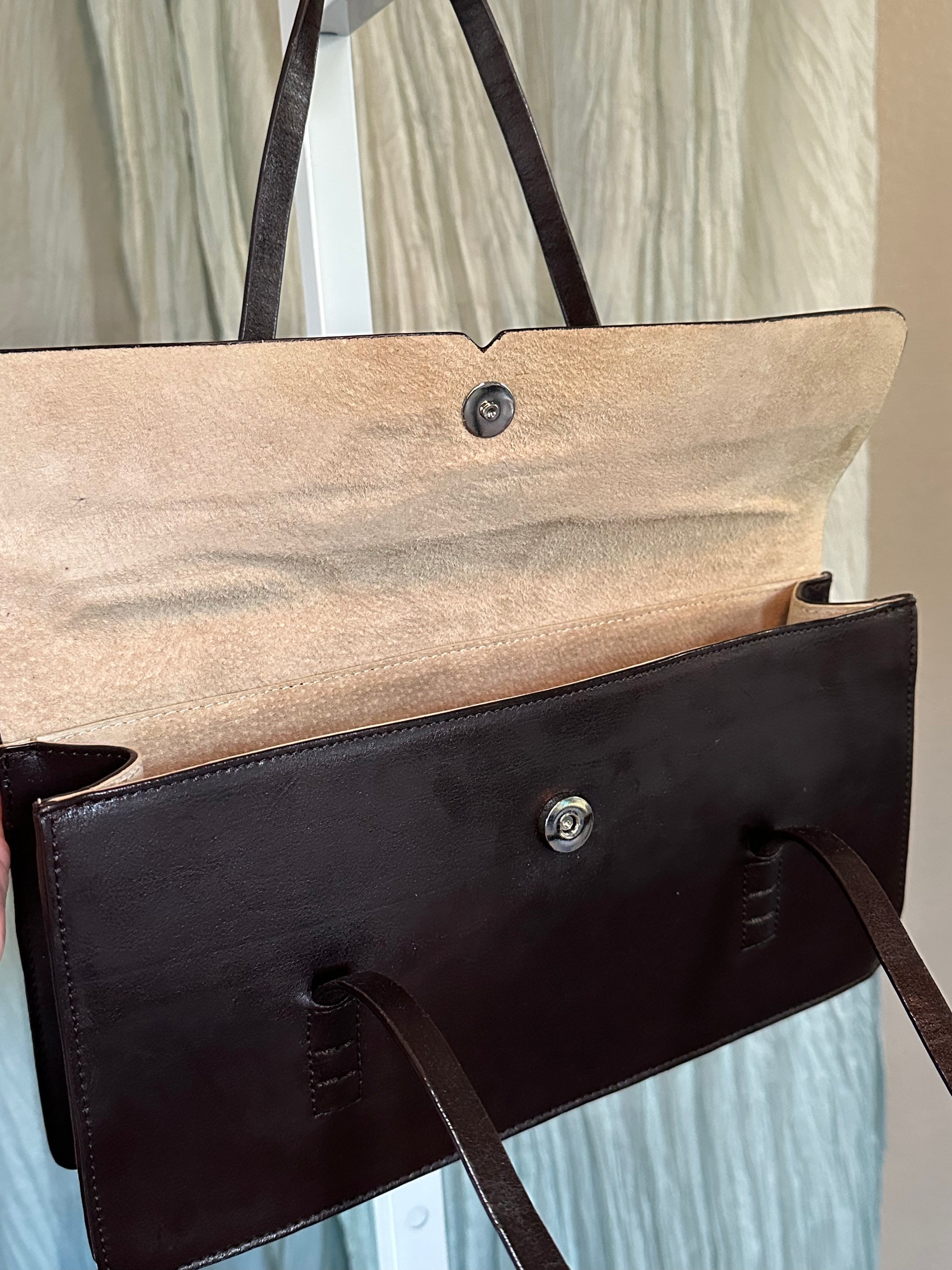 Vintage Brown Leather Purse
