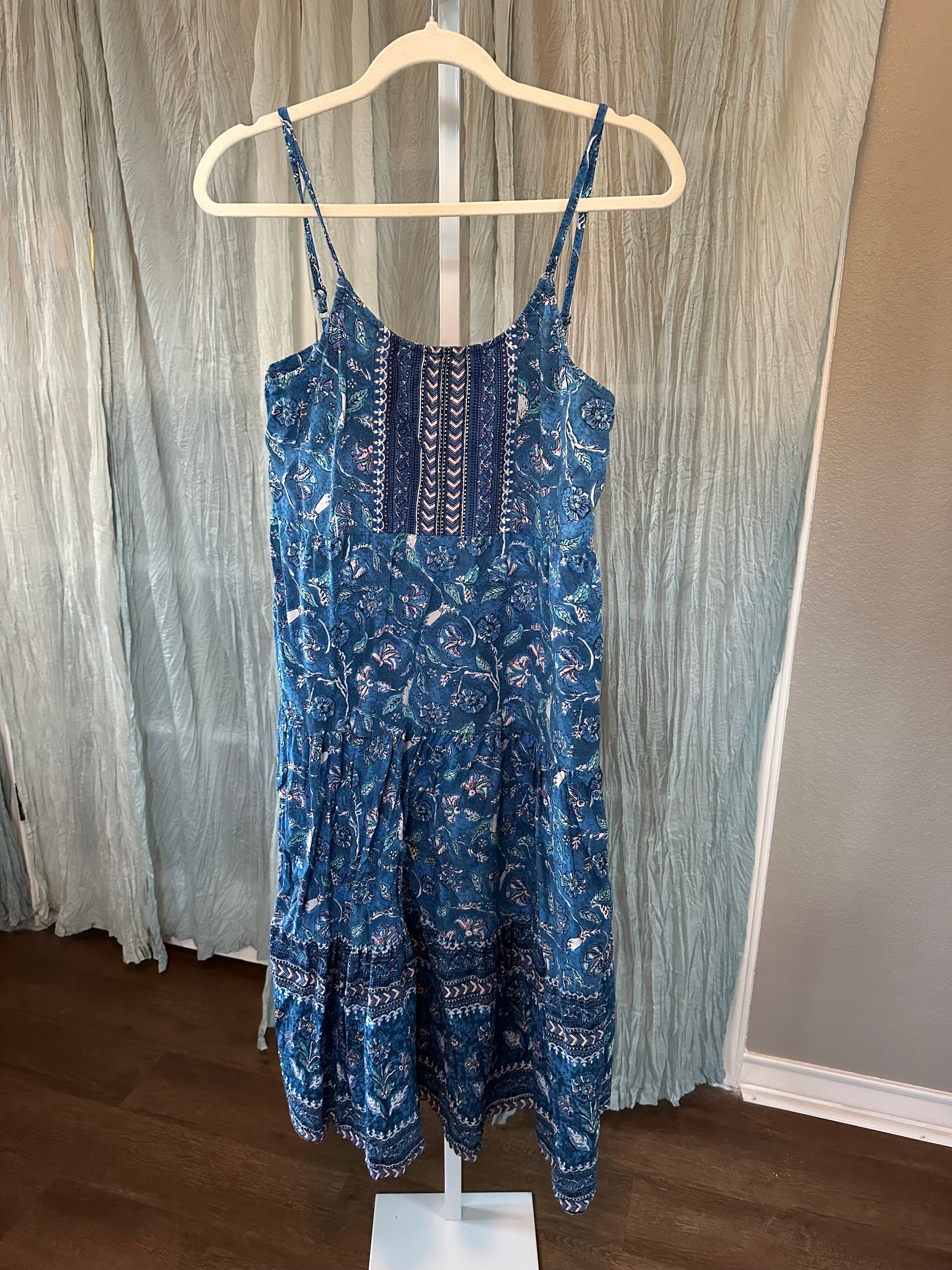 Blue Boho Dress