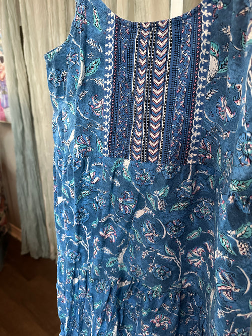 Blue Boho Dress