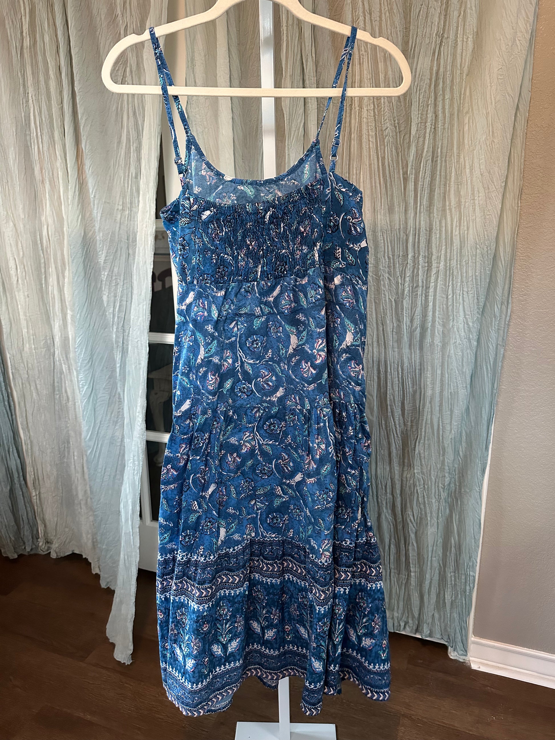 Blue Boho Dress