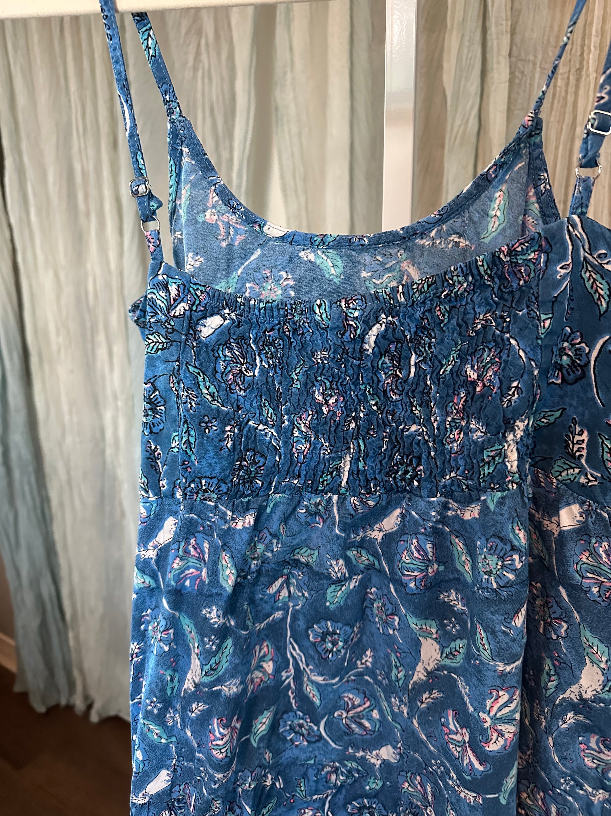 Blue Boho Dress