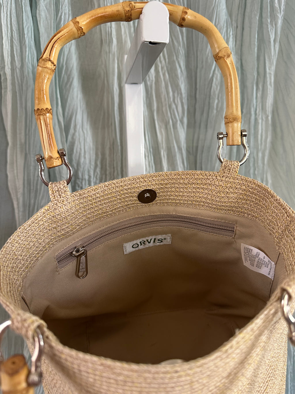 Orvis Bag with Bamboo Handles