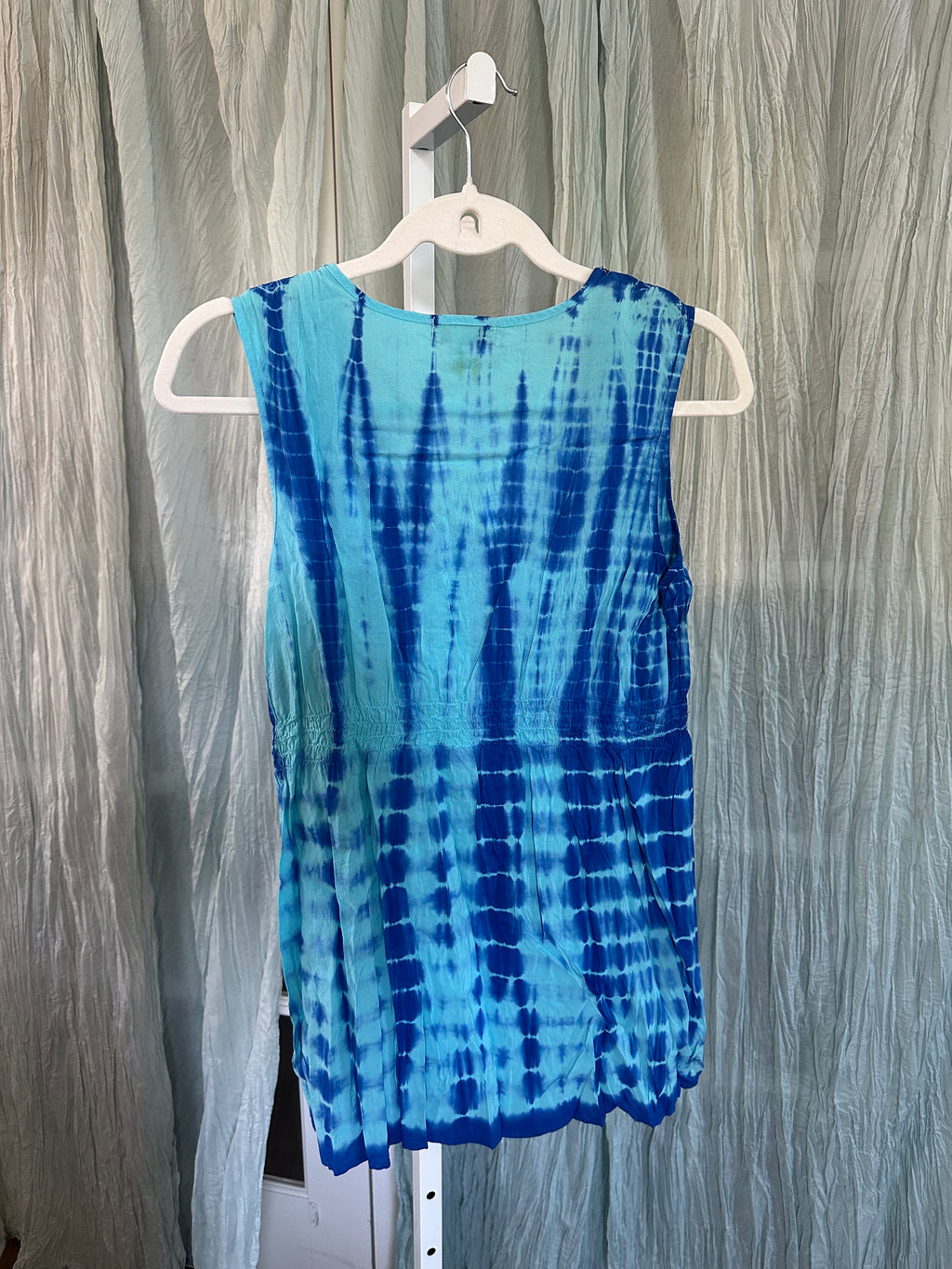 Blue Tie Dye Butterfly Top