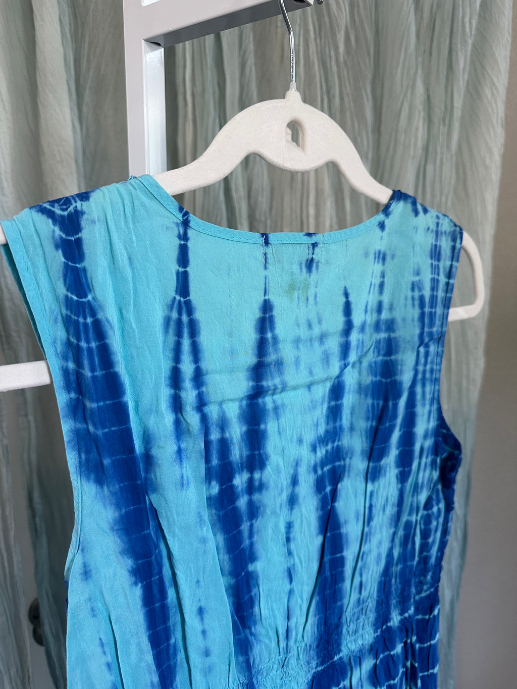 Blue Tie Dye Butterfly Top