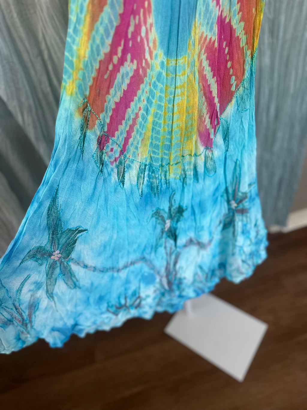 Tie Dye Sequin Beach Dress
