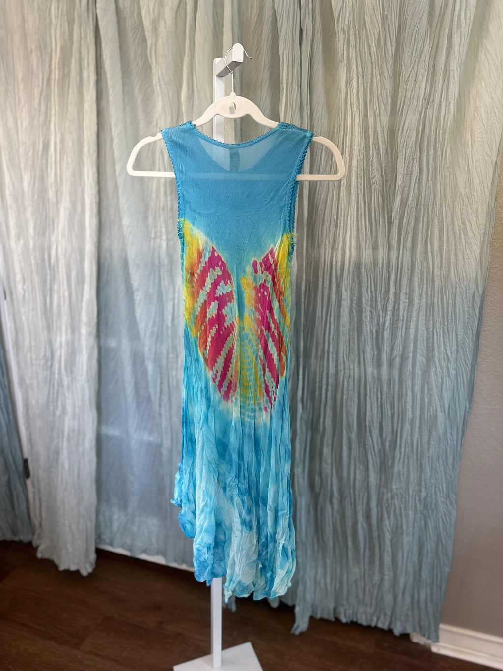Tie Dye Sequin Beach Dress