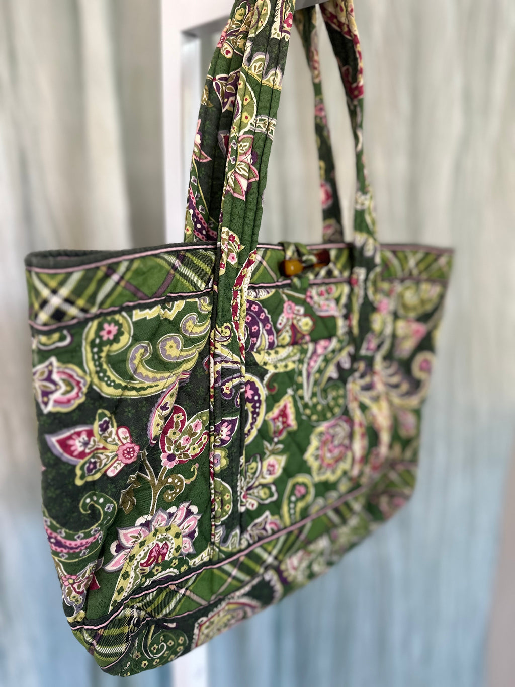 Vera Bradley Green Tote Handbag