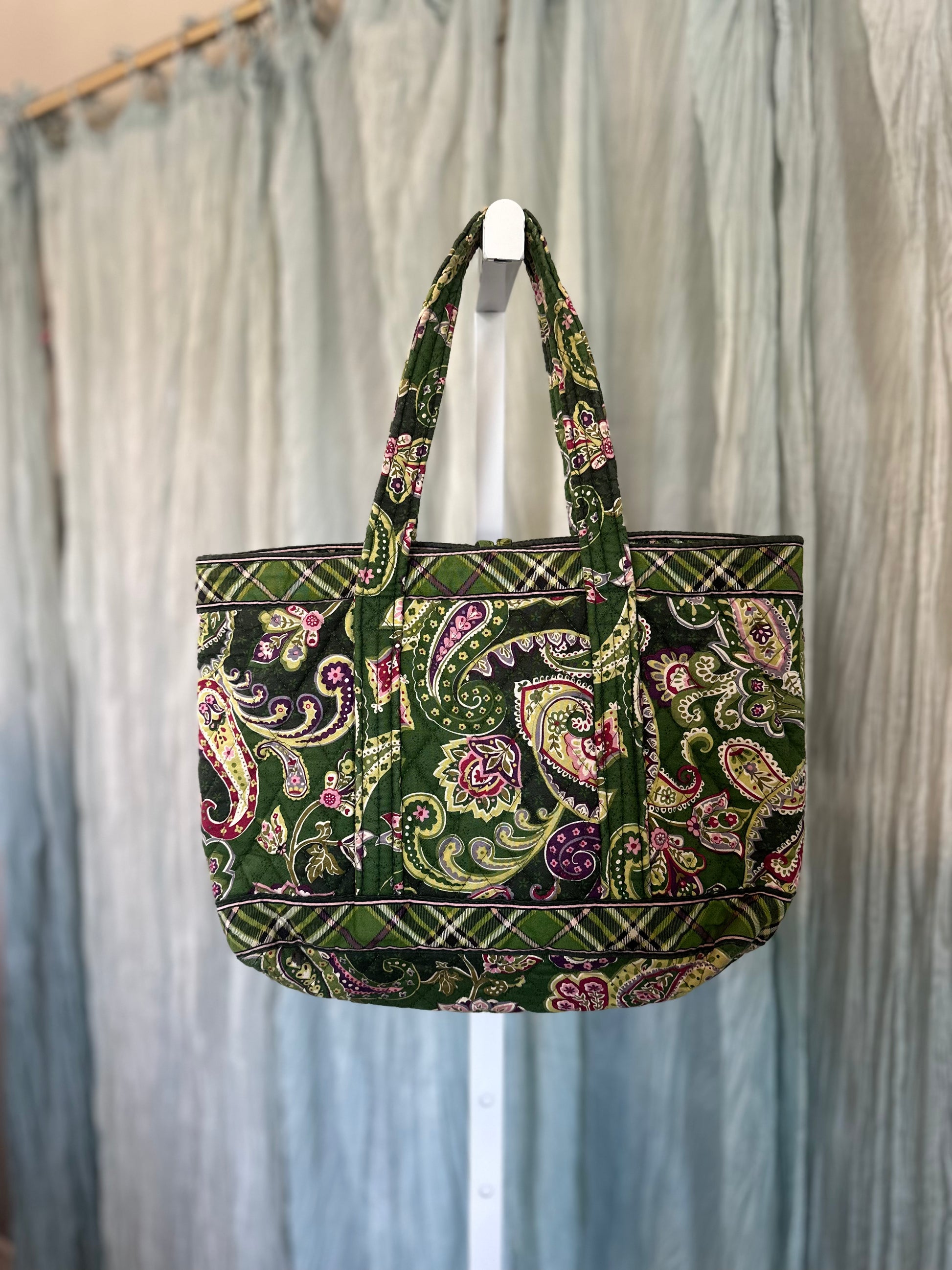 Vera Bradley Green Tote Handbag