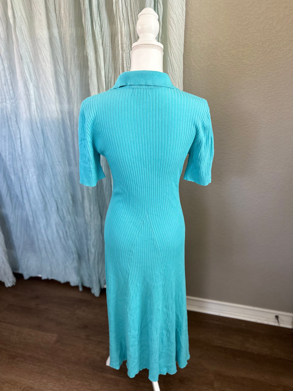 Current Air Blue Knit Maxi Dress