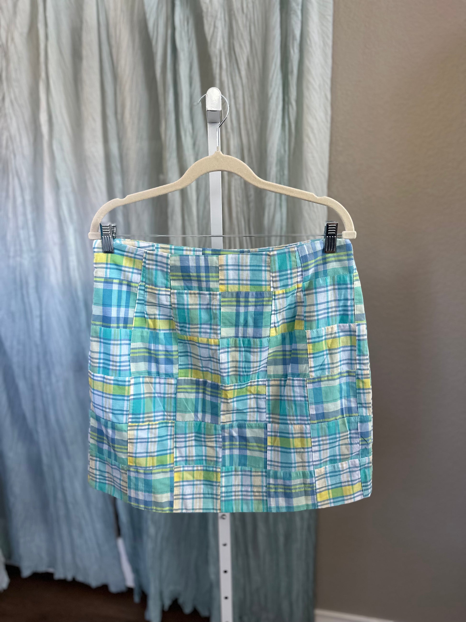 Talbots Madras/Plaid Skirt NWT