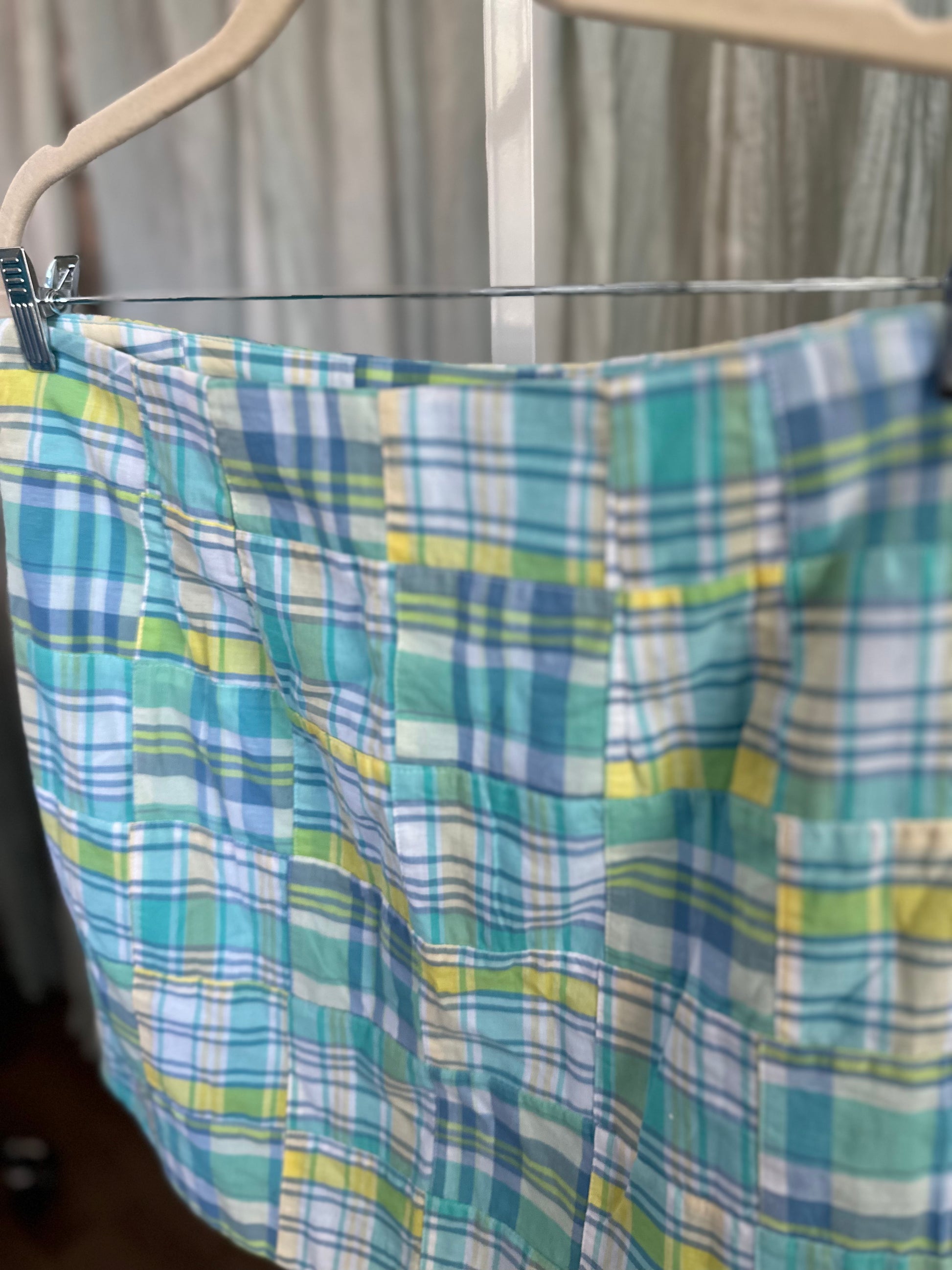Talbots Madras/Plaid Skirt NWT