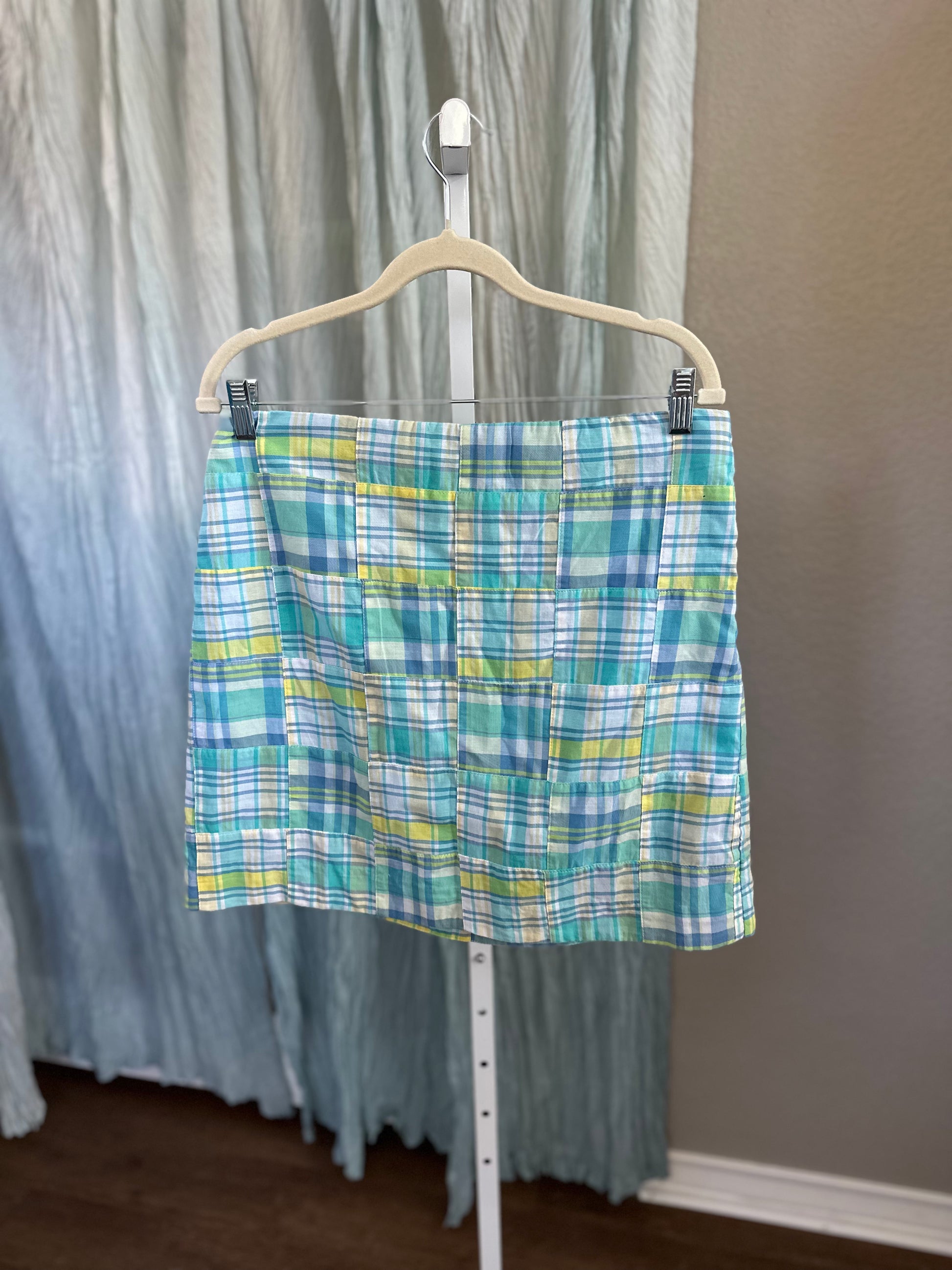 Talbots Madras/Plaid Skirt NWT