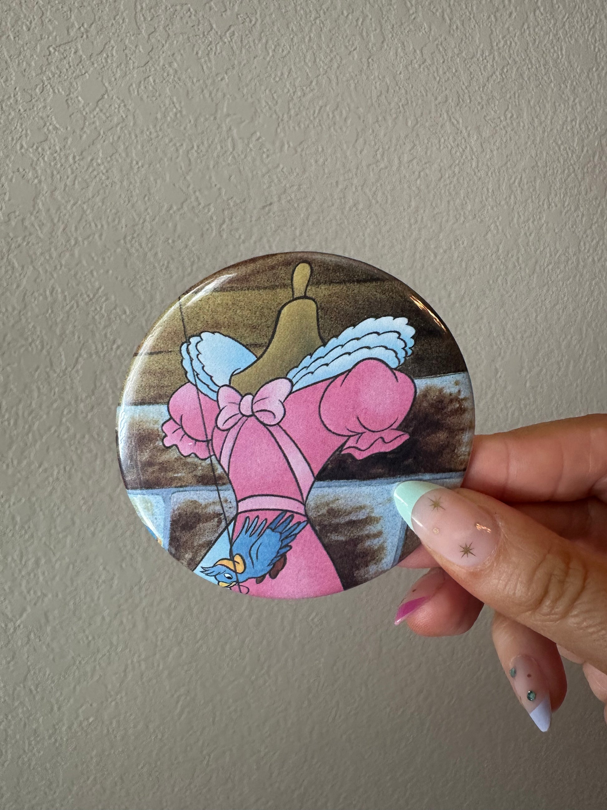 Cinderella Pink Dress -- 3 inches