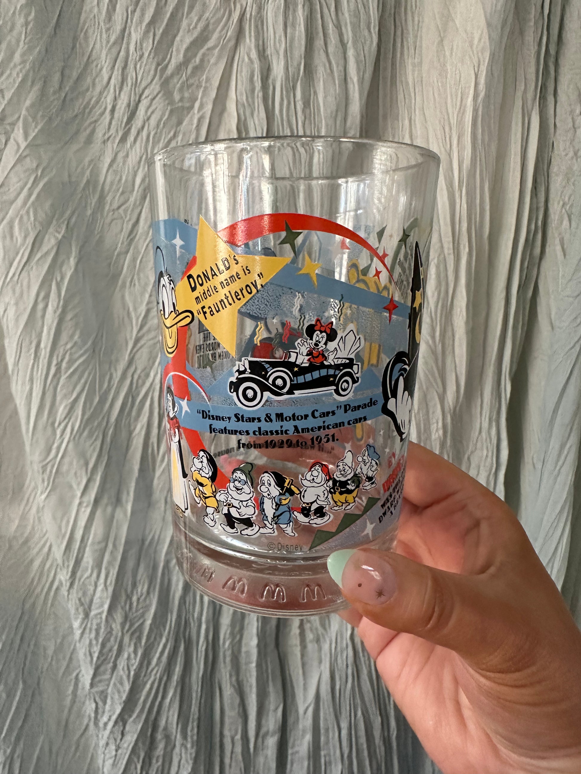 Vintage McDonald's Walt Disney World 100 Years of Magic Collectible Glass Cup