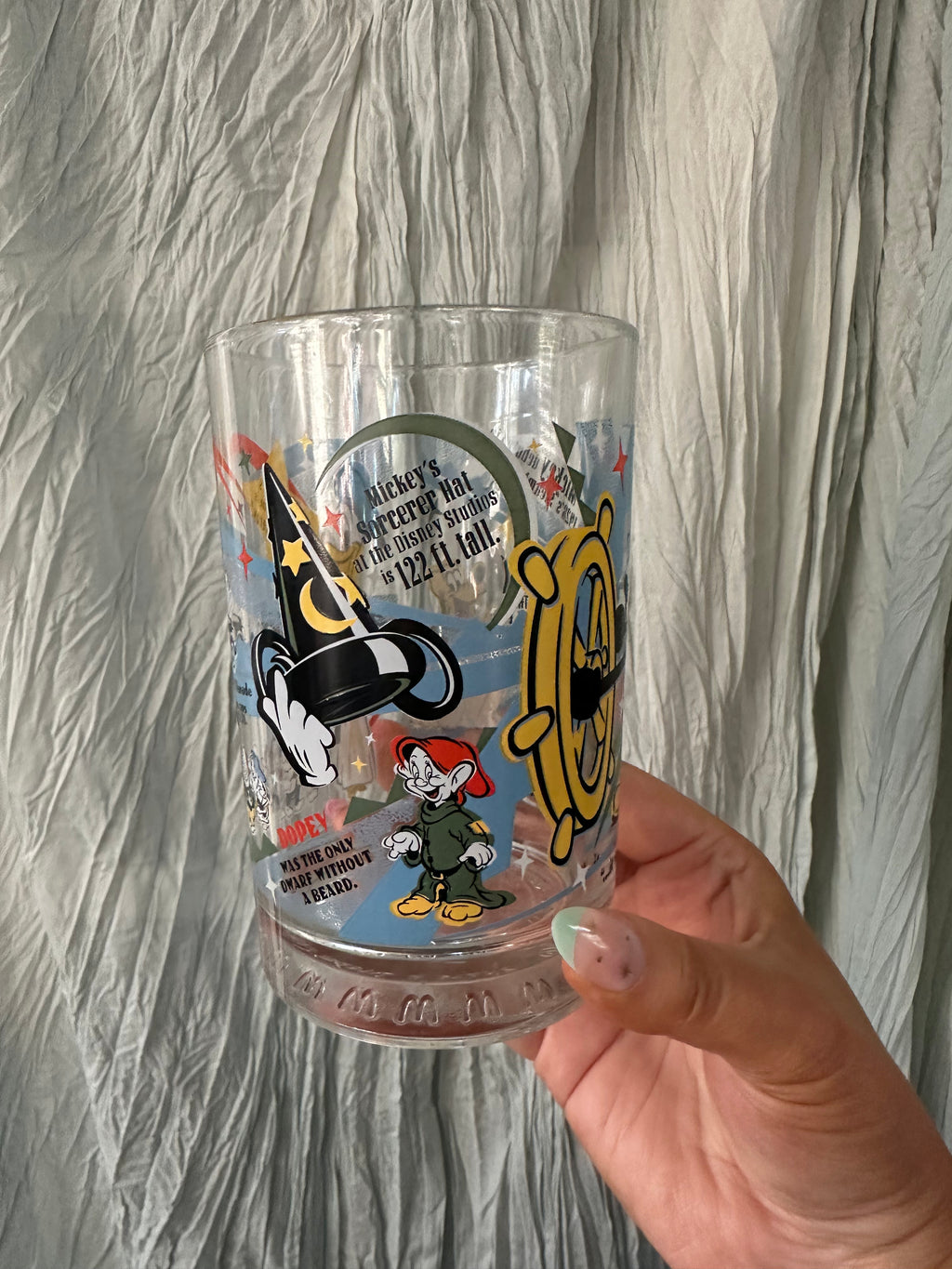 Vintage McDonald's Walt Disney World 100 Years of Magic Collectible Glass Cup