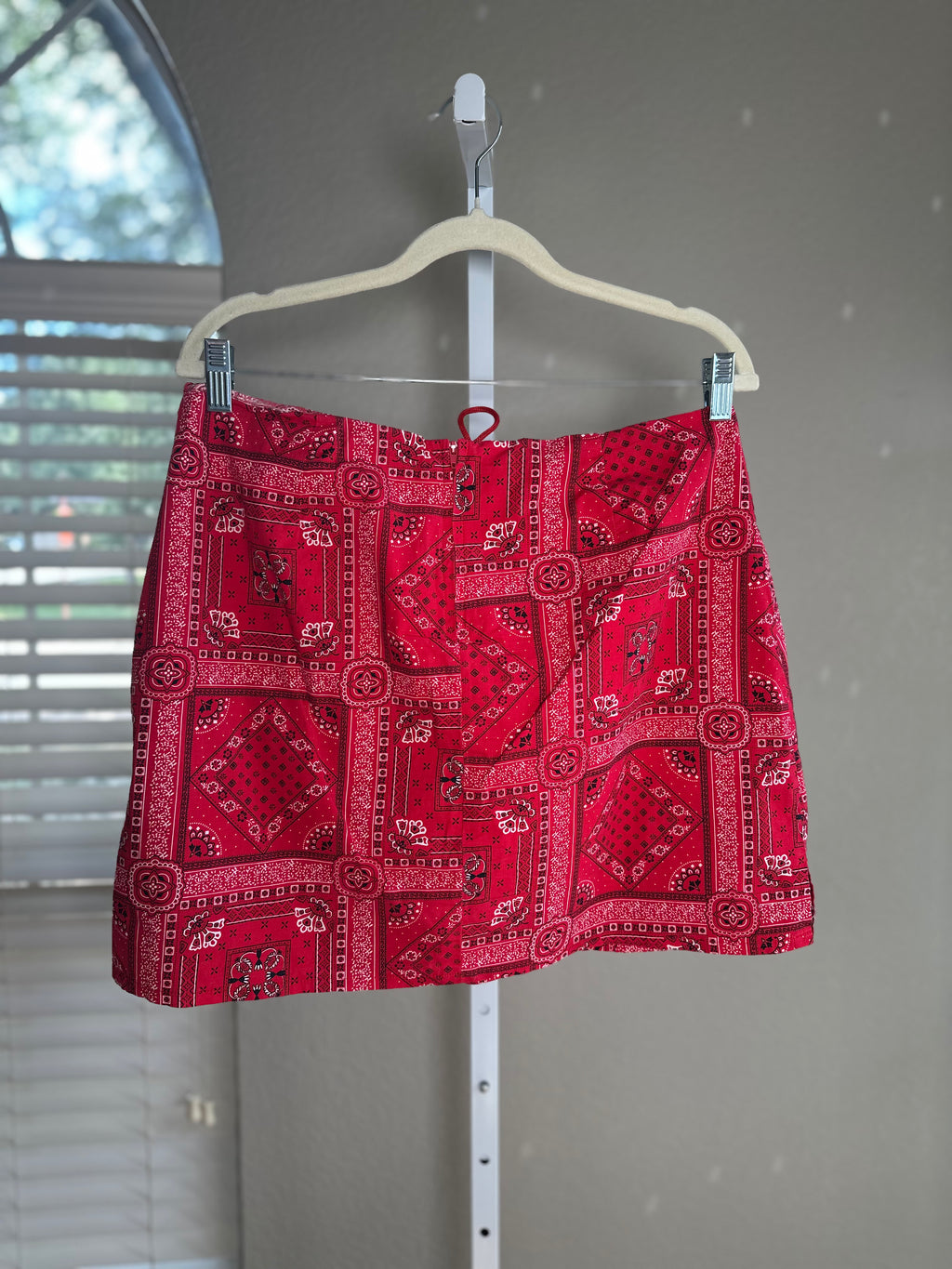"Zoey Beth" Red Bandana Skort