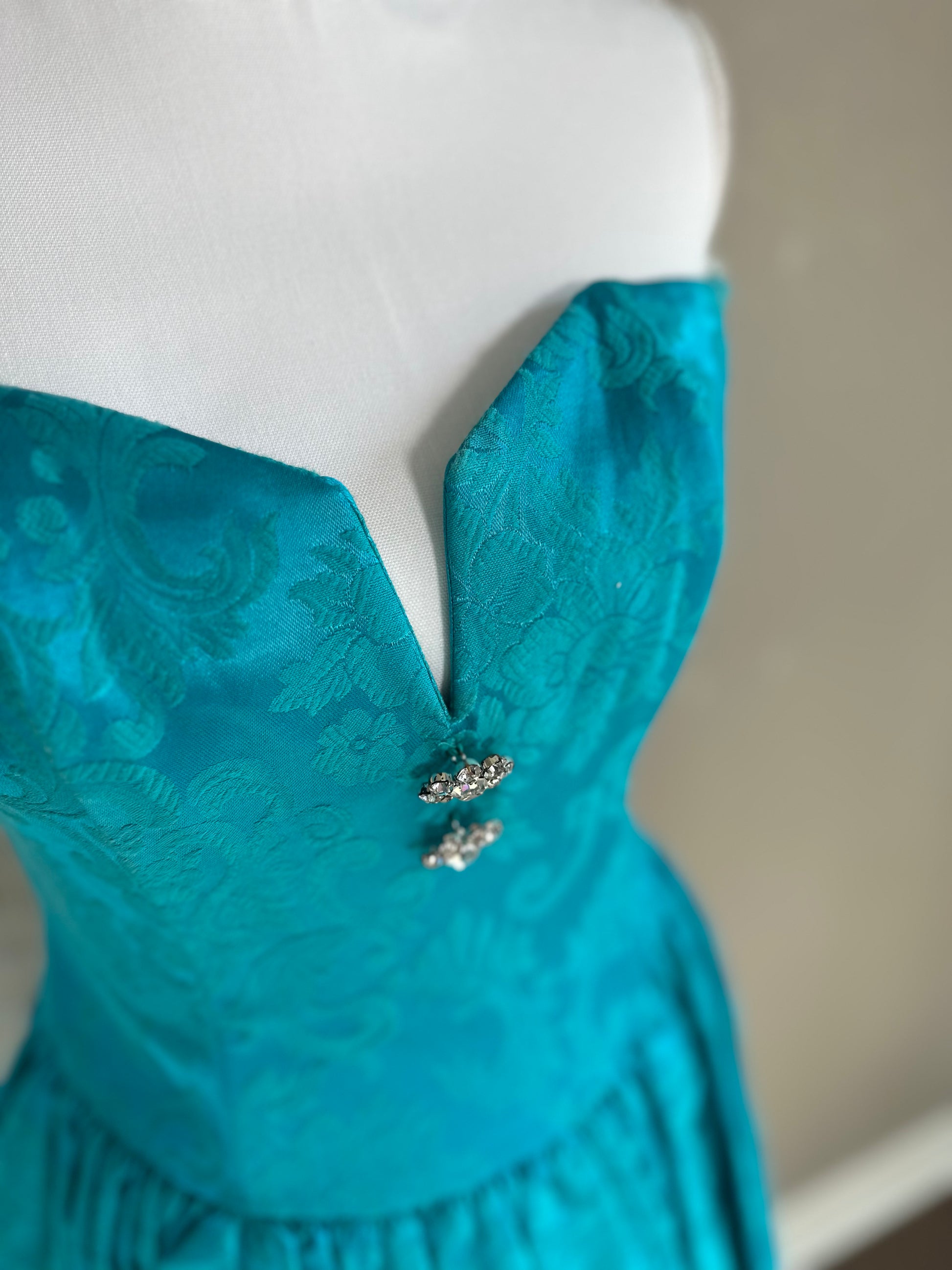 Vintage Jessica McClintock Gunne Sax Strapless Mini Dress/Top