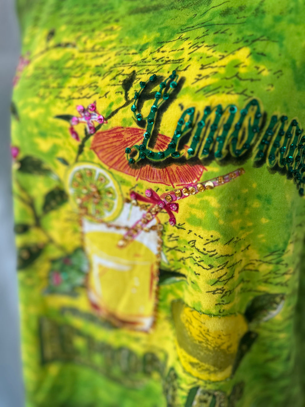 "Take Two" Lemonade Embellished Tank Top