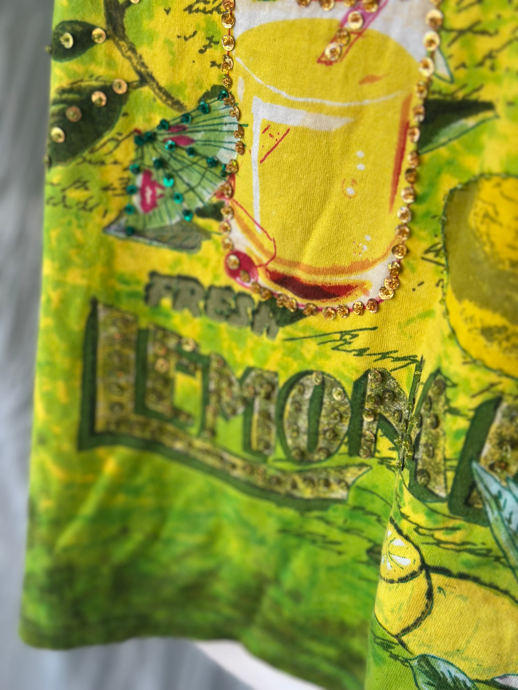 "Take Two" Lemonade Embellished Tank Top