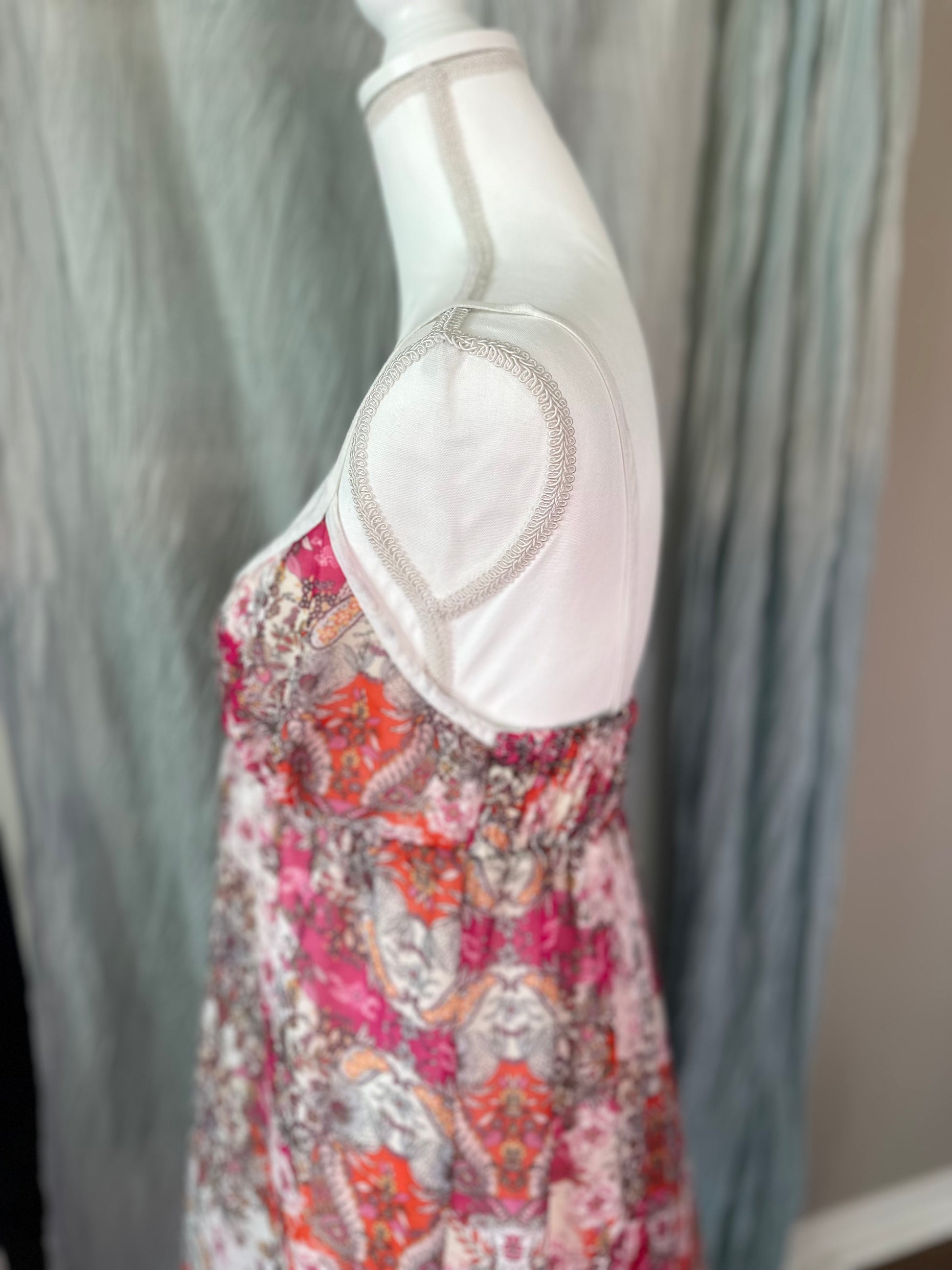 Charlotte Russe Paisley V-Neck Dress